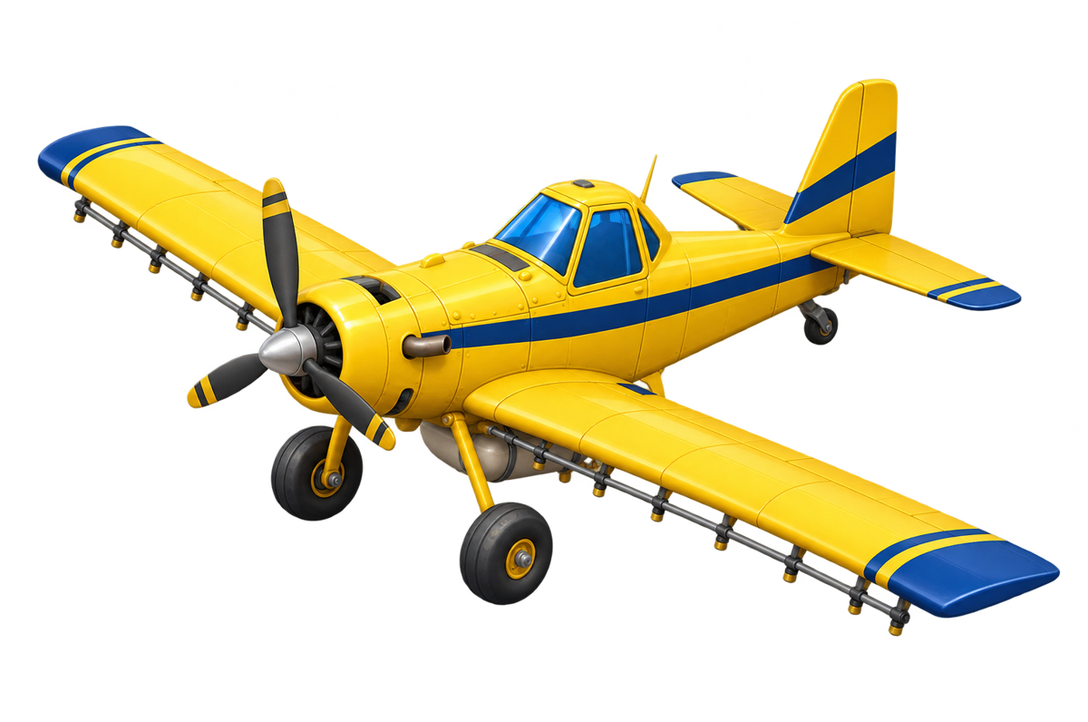 The yellow crop duster plane from Crop Duster Pilot